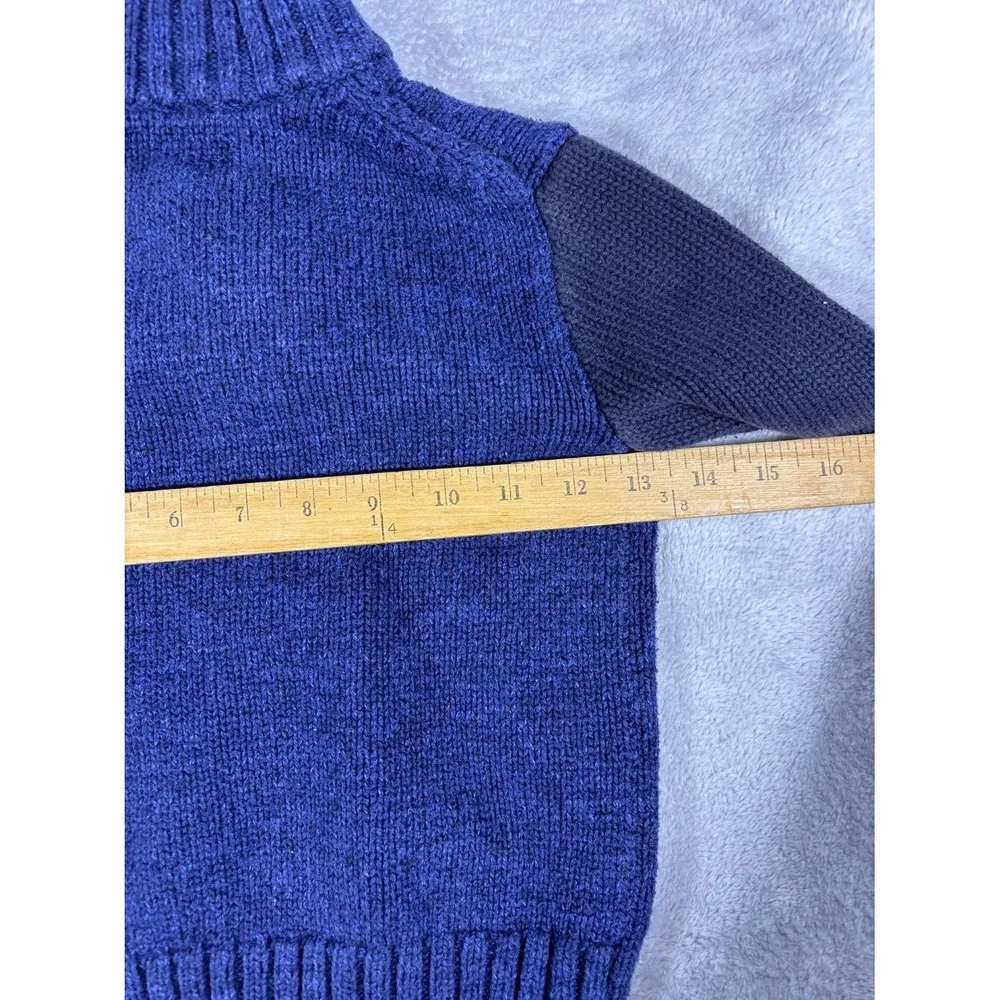 Polo Ralph Lauren Big Pony Quarter Zip Sweater Boys Size 5 Blue Knit Pullover